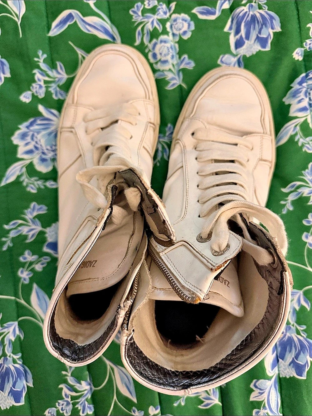 Zadig & Voltaire ZV1747 High Flash High-Top Sneakers White High-Top Sneakers
